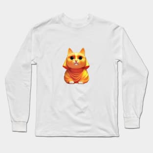 Buddhist Kitty Long Sleeve T-Shirt